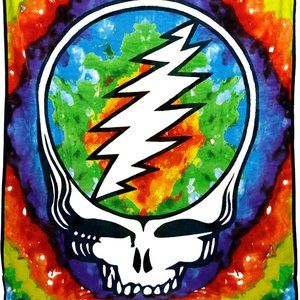 Grateful Dead SYF Tie-Dye Blanket ~ 50" x 60" ~ Officially Licensed ~ Brand New!